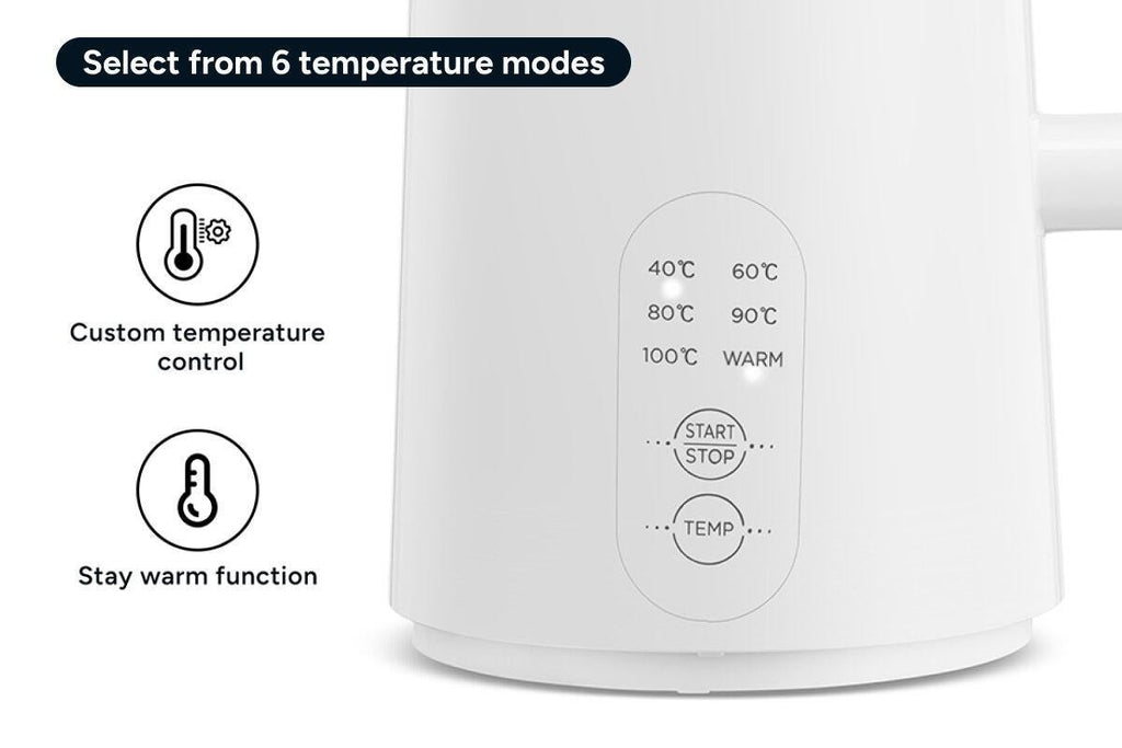 Kogan 1.5L Double Wall Kettle with Temperature Control