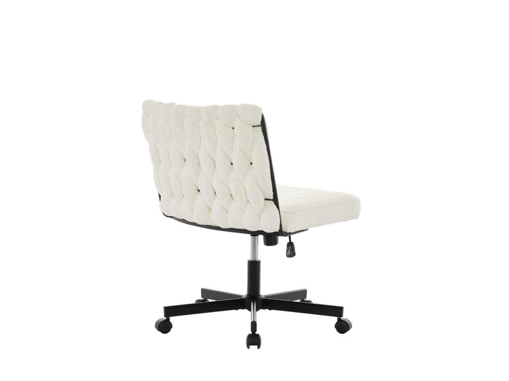 Gorilla Office: Boucle Knot Back Chair White