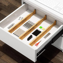 Load image into Gallery viewer, STORFEX 4-Pack Bamboo Drawer Dividers