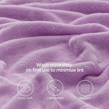 Load image into Gallery viewer, COMFEYA 150x200cm Ultra-Soft Fleece Blanket - Purple