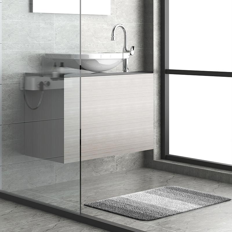 50x75cm Ultra-Absorbent Bathroom Rug - Grey
