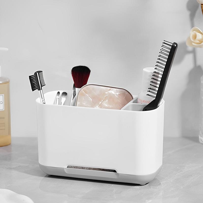 Toothbrush and Toothpaste Organizer - Grey
