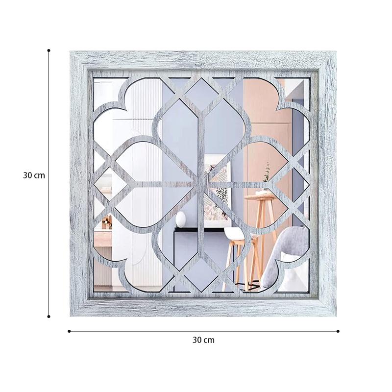 Rustic Square Wall Mirror (2 Pack)