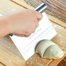 Load image into Gallery viewer, OZZYCOOK 2-Pack Dough Scraper &amp; Cutter - Stainless Steel