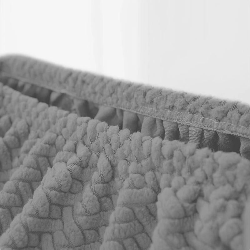 COMFEYA 2 Pack Checked Dining Chair Slipcover - Grey