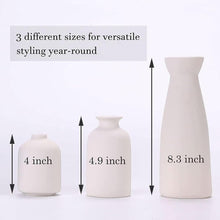 Load image into Gallery viewer, Fraser Country: Minimalist Vase Set - White (Set of 3)