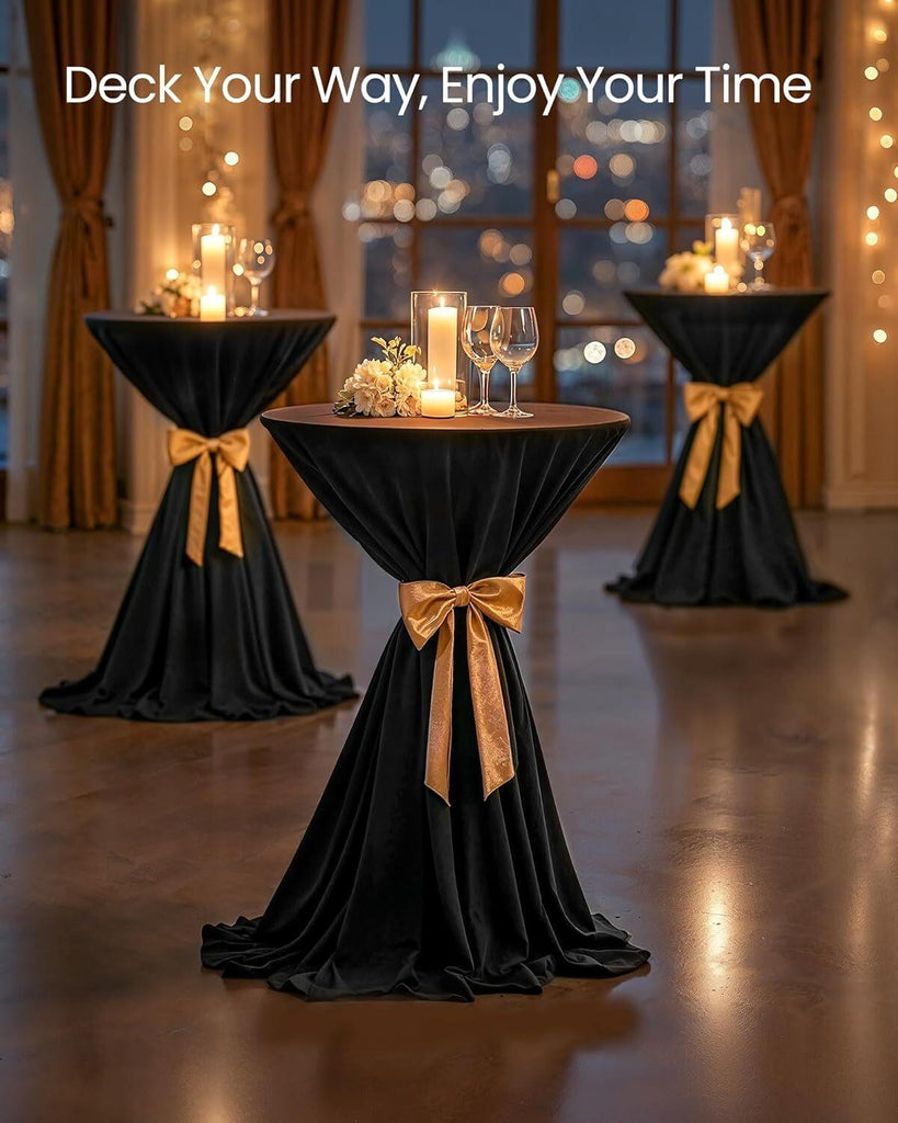 VASAGLE Modern Style Round Bar Cocktail Table