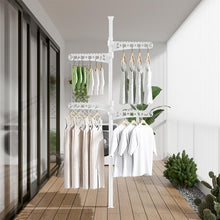 Load image into Gallery viewer, STORFEX 4-Tier Standing Clothes Drying Rack - White
