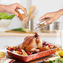 Load image into Gallery viewer, Glass &amp; Bamboo Spice Jars 120ml - 24 Piece Set