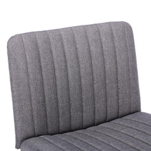 Load image into Gallery viewer, Gorilla Office- Ribbed Faux Linen Office Chair Light Grey