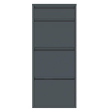 Load image into Gallery viewer, Fraser Country Milan Metal 3 Tier Shoe Cabinet With Storage Slot- Dark Grey