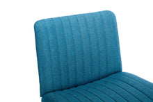 Load image into Gallery viewer, Gorilla Office- Ribbed Faux Linen Office Chair Blue