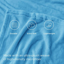 Load image into Gallery viewer, COMFEYA 150x200cm Ultra-Soft Fleece Blanket - Blue