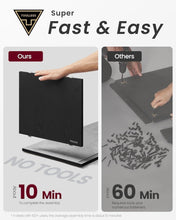 Load image into Gallery viewer, VASAGLE Superfast Toolless 1.40M TV Stand Cabinet - Ebony Black and Concrete Grey