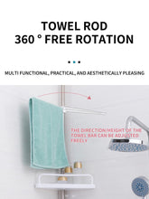 Load image into Gallery viewer, 4-Tier Adjustable Telescopic Bathroom Corner Shelf