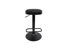 Load image into Gallery viewer, Fraser Country Set of 2 Adjustable Swivel Fabric Round Bar Stool - Black