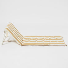 Load image into Gallery viewer, Sunnylife: Reclining Beach Chair - Mango Bay Golden Mustard Stripe