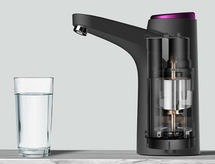 Water Dispenser - USB Water Pump for Bottled Drinking Water (Grey)