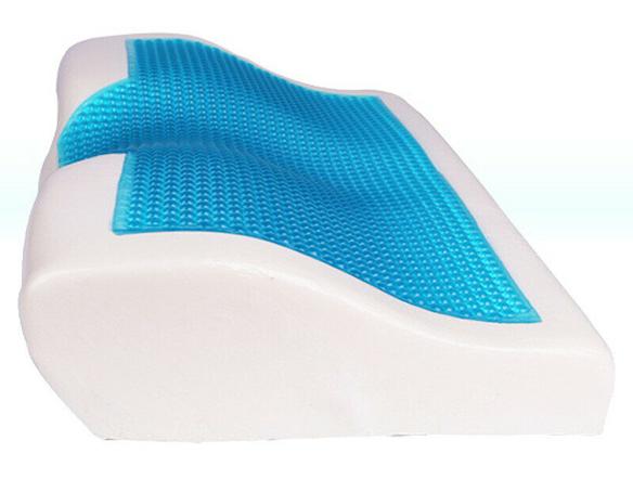 Contoured Memory Foam Pillow - Large (Navy Blue)