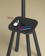 Load image into Gallery viewer, VASAGLE Coat Rack with 8 Hooks and Shelf - Ink Black