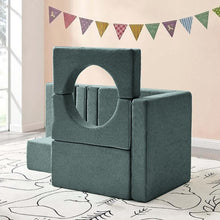 Load image into Gallery viewer, Fraser Country 14 Piece Modular Double Kids Play Sofa Grey