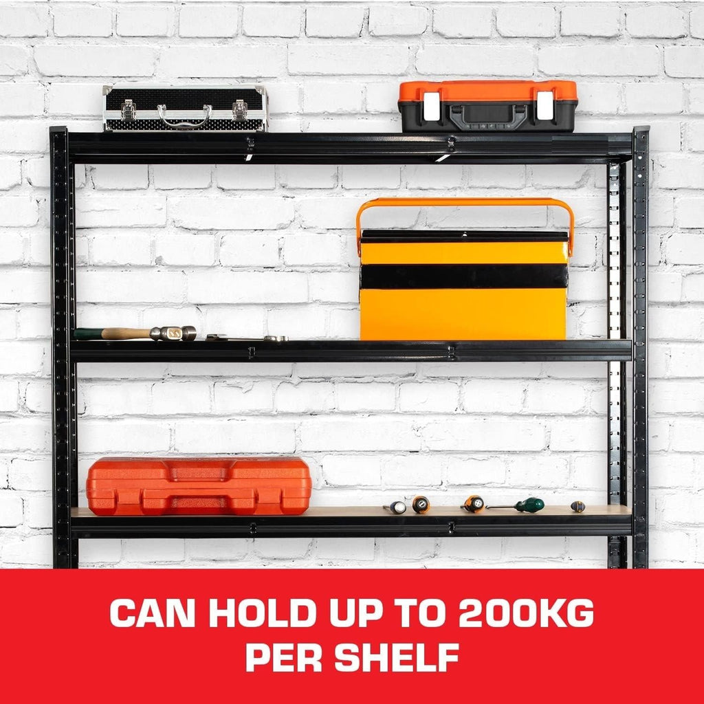 5-Tier Adjustable Modular Boltless Garage Shelving Unit - 120x40x180cm