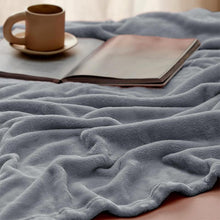 Load image into Gallery viewer, COMFEYA 180x200cm Ultra-Soft Fleece Blanket - Dark Grey
