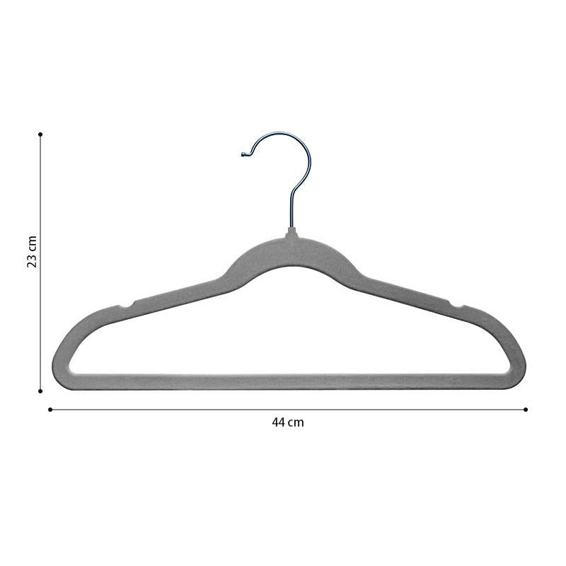 STORFEX 50-Pack Velvet Hangers - Gray