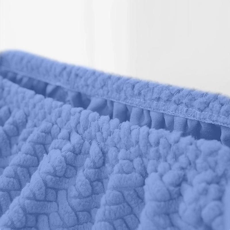 COMFEYA 2 Pack Checked Dining Chair Slipcover - Blue