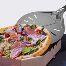 Load image into Gallery viewer, OZZYCOOK Round Aluminum Perforated Pizza Paddle
