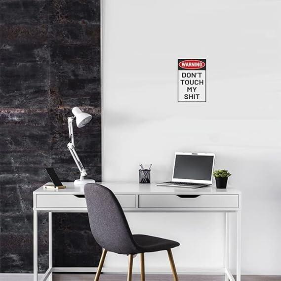 Funny Metal Tin Sign - Don't Touch My Shit