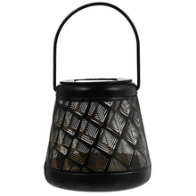 Load image into Gallery viewer, LUMIRO Iron Kettle Hollow Projection LED Solar Lanterns