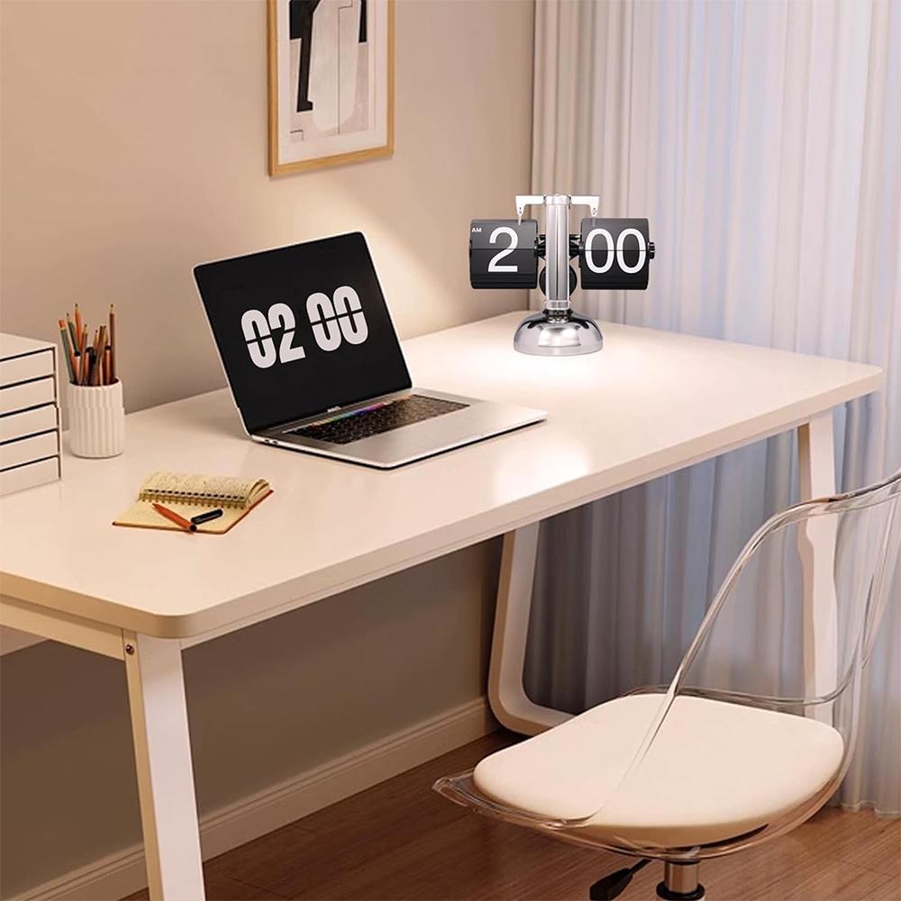 Retro Digital Flip Down Clock - Black