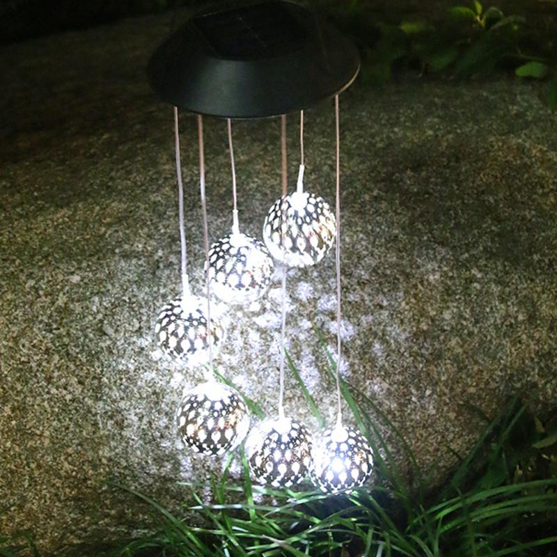 LUMIRO Solar Hanging Garden LED Ball Lights - White