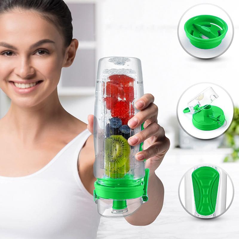 HYPERANGER 960ml Fruit Infuser Water Bottle - Green