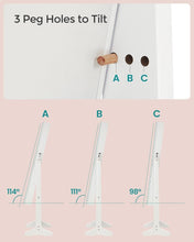 Load image into Gallery viewer, SONGMICS Standing Mirror Jewellery Cabinet - White