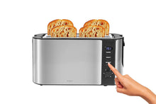 Load image into Gallery viewer, Kogan 4 Slice Long Slot Stainless Steel Toaster