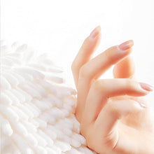 Load image into Gallery viewer, COMFEYA Fuzzy Ball Towel (Set of 2) White and Grey