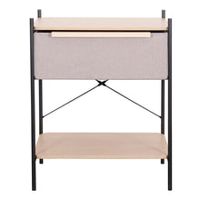 Load image into Gallery viewer, Fraser Country 1 Drawer Byra Nightstand - Light Grey &amp; Black