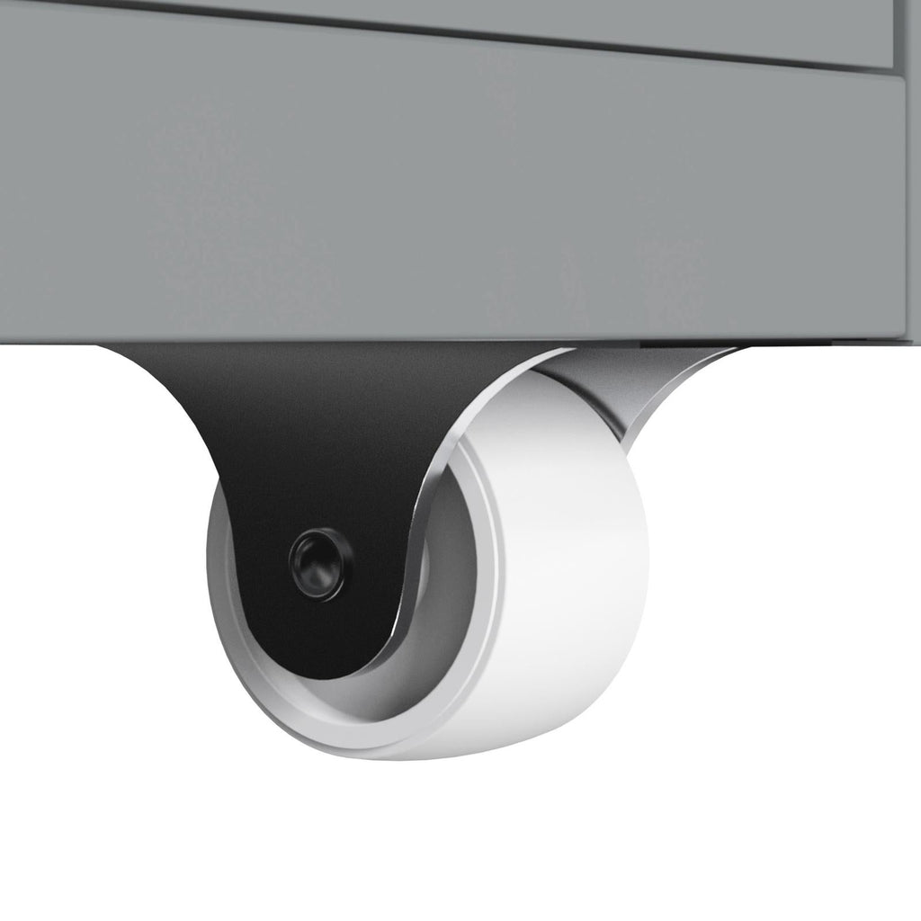 Gorilla Office - Mobile Metal 5 Drawer Cabinet - Grey