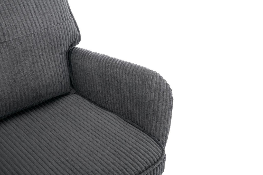 Gorilla Office - Ribbed Corduroy Office Chair - Grey