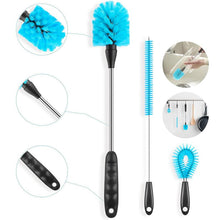 Load image into Gallery viewer, CLEANFOK 5-Pack Stainless Steel Long Handled Bottle Brush Set