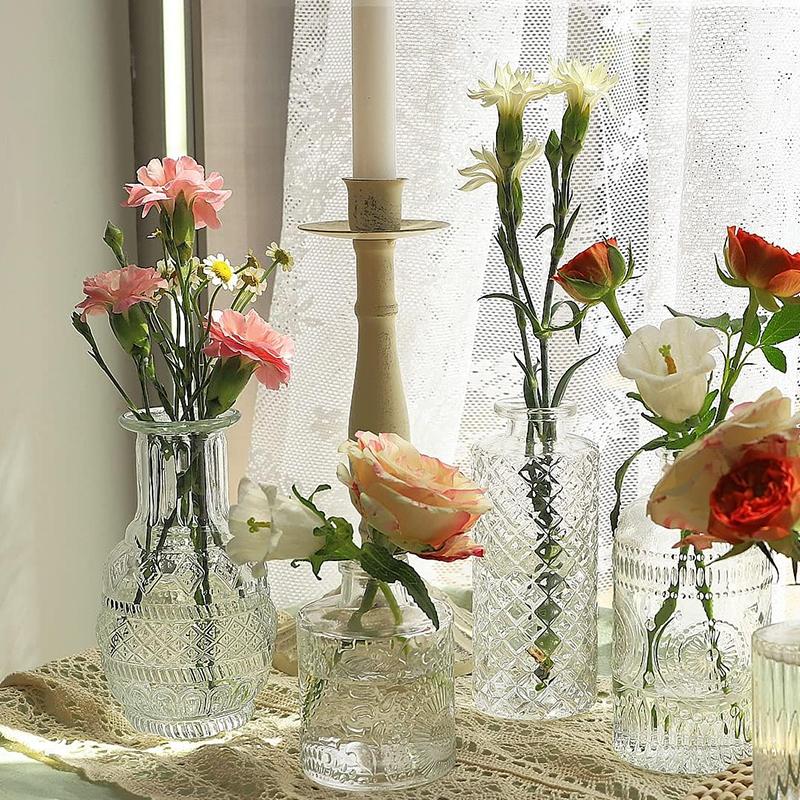 30Pcs Glass Bud Vase Set