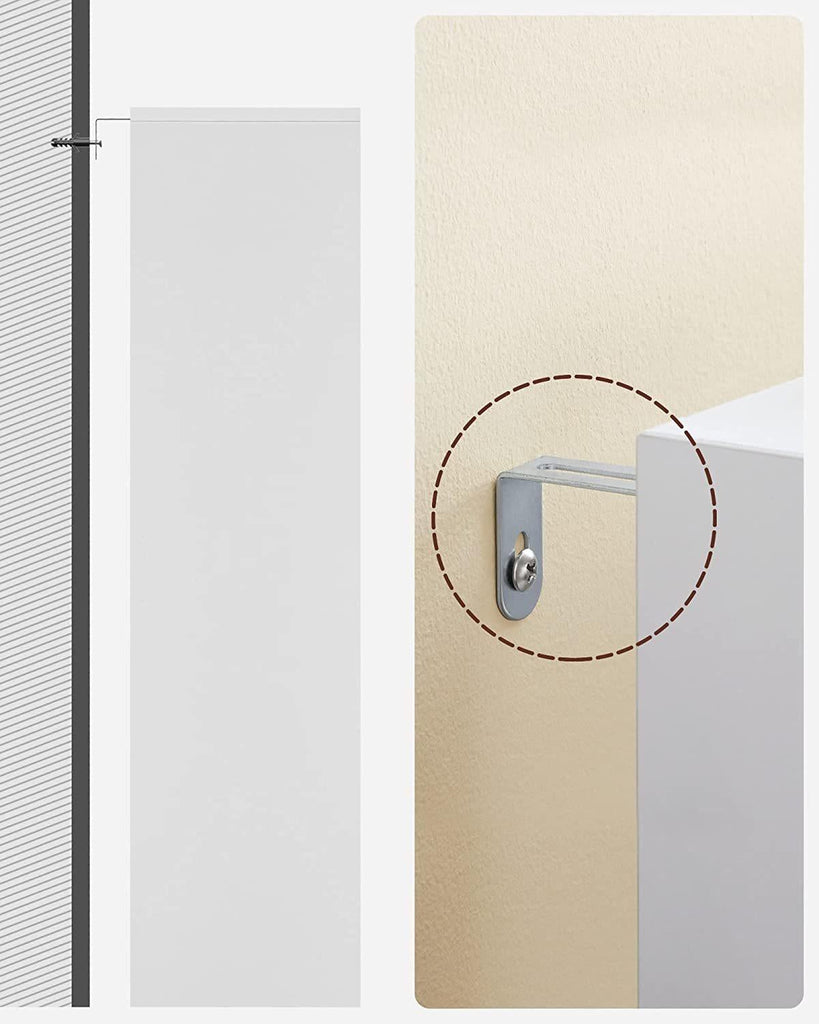 Vasagle Wooden Free Standing Bookcase with Open Cubes and Shelves - White