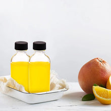 Load image into Gallery viewer, STORFEX 60ml Small Clear Glass Bottles with Lids - 12 Pack