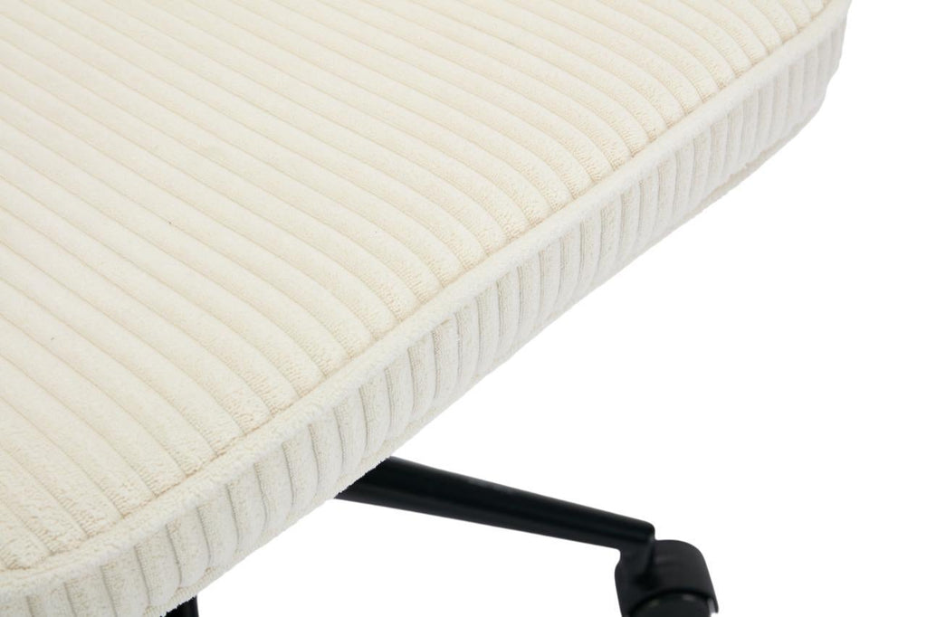 Gorilla Office - Ribbed Corduroy Office Chair - Ivory