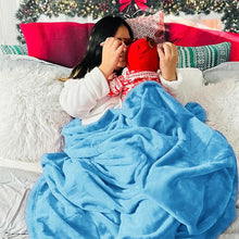 Load image into Gallery viewer, COMFEYA 150x200cm Ultra-Soft Fleece Blanket - Blue