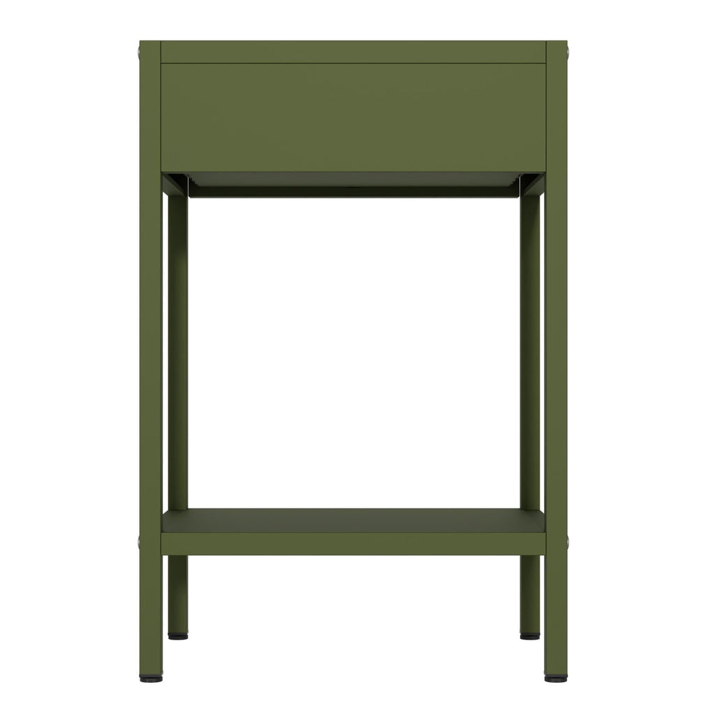 Fraser Country Milan Metal Bedside Cabinet - Olive Green
