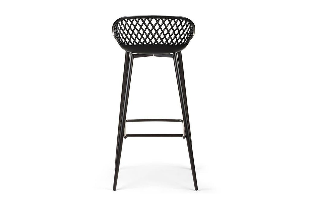 Ovela Set of 2 Leerdam Bar Stools (Black)