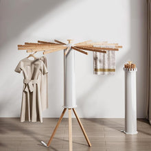 Load image into Gallery viewer, STORFEX Collapsible Tripod Clothing Rack